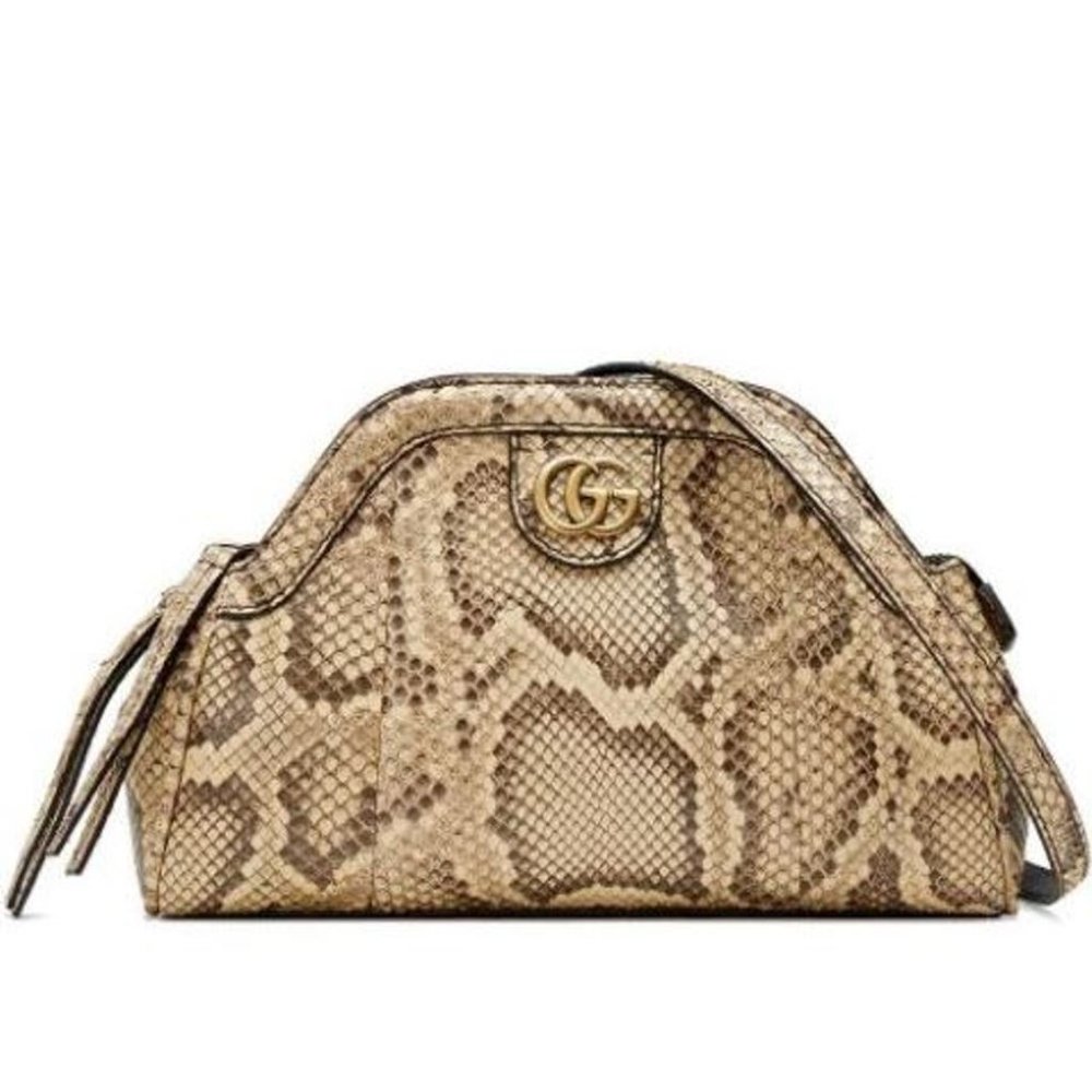 NWT Gucci Re(Belle) natural small python bag